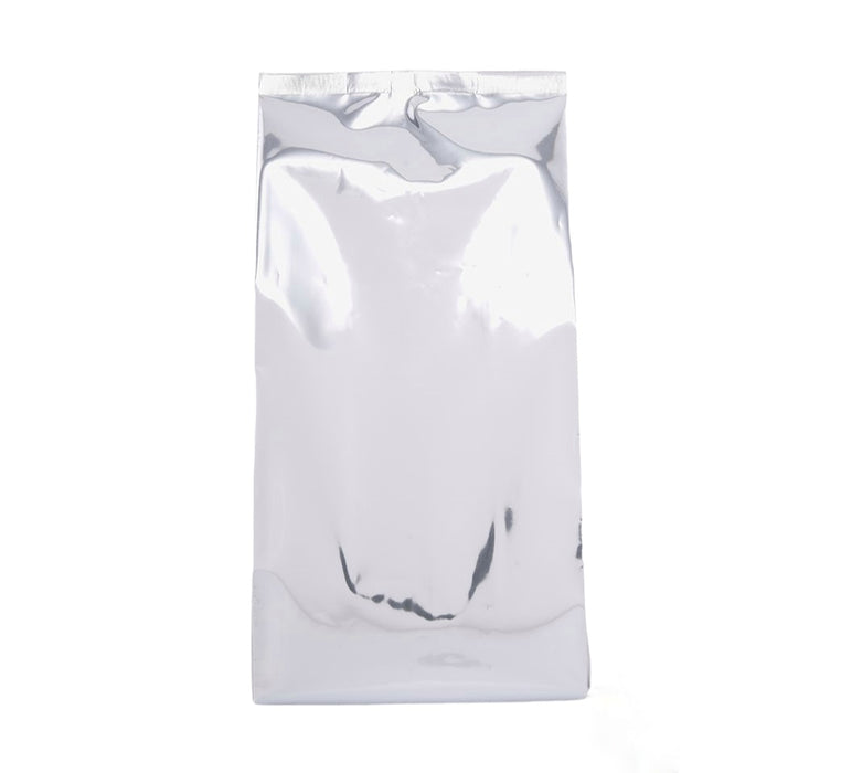 Bolsa para café molido con Fuelles Plata Laminada 1kg - 34 cm