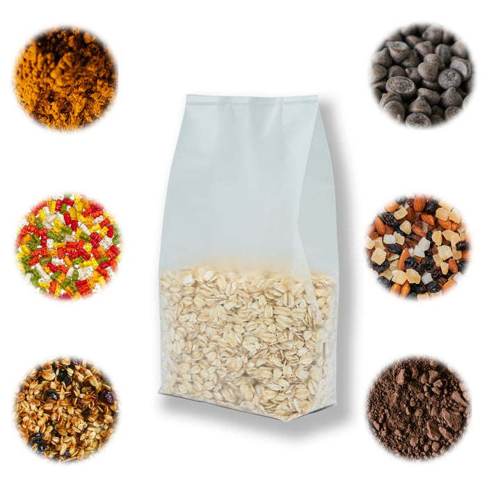 Bolsa para semillas con Fuelles Transparente 500g