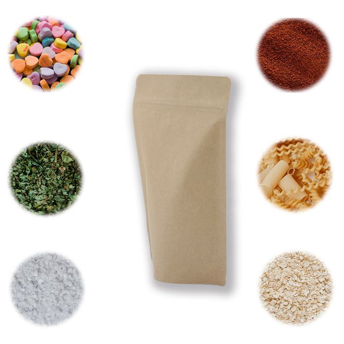 Bolsa de barrera Stand up Pouch Kraft Laminada 1kg