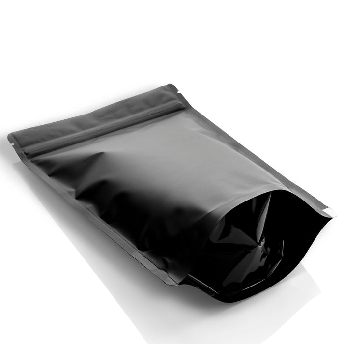 Bolsa de barrera Stand up Pouch Negro mate Laminada 250g
