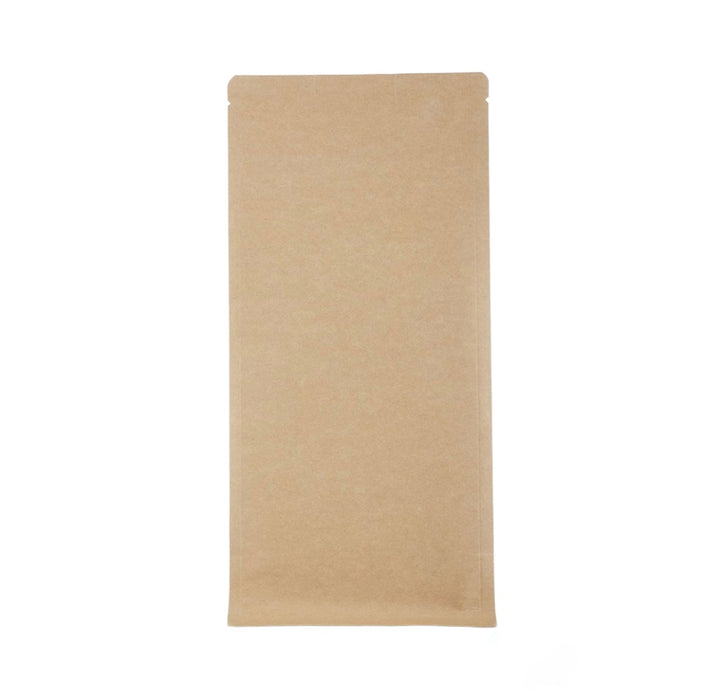 Bolsa con Fondo Plano Papel Kraft Laminada 1Kg para Café y Alimentos