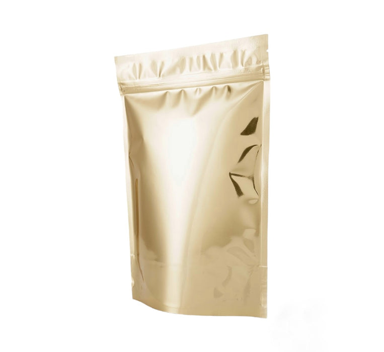 Bolsa Stand up Pouch Dorado brillante 454g Doypack para Semillas y Alimentos