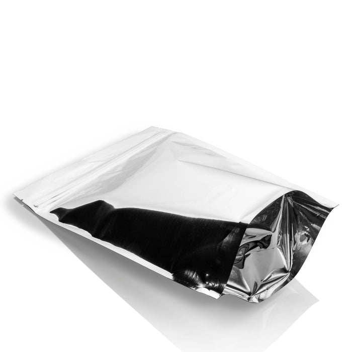 Bolsa Stand up Pouch Plata Laminada 250g Doypack para Café y Alimentos