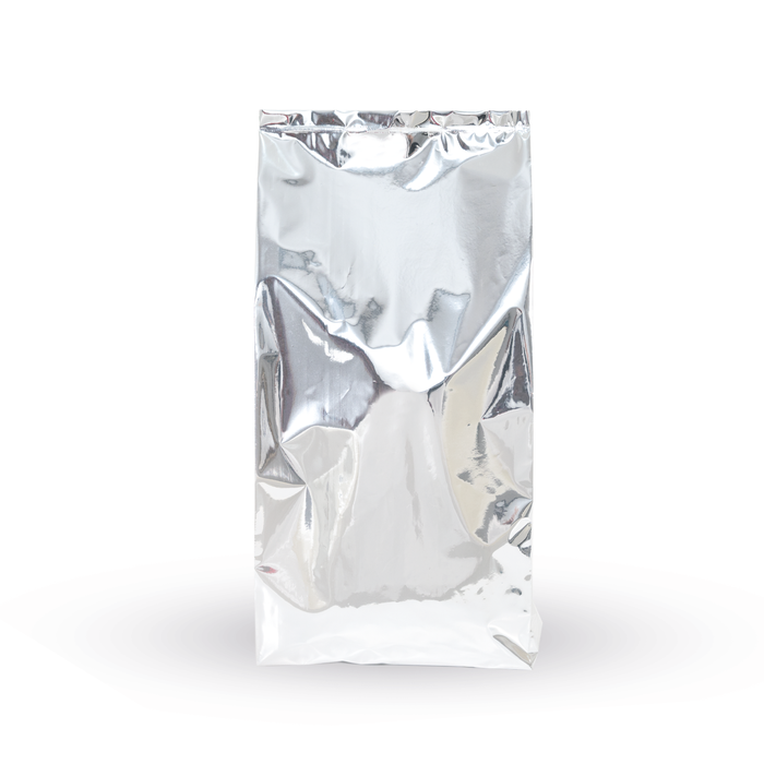 Bolsa para café con Fuelles Plata económica 500g